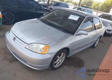 2002 Honda Civic Ex from USA, damaged, VIN 2HGES257X2H522877